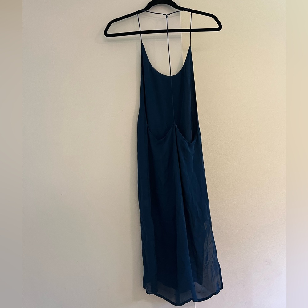 Mikoh Corsica 💯% Silk Dress Dark Blue Size XS